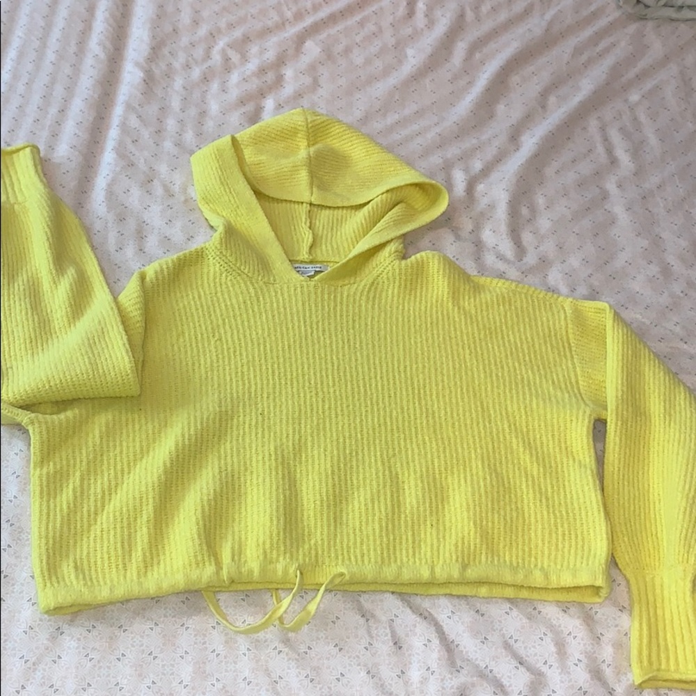 American Eagle Womens Crop Sweater Hoodie